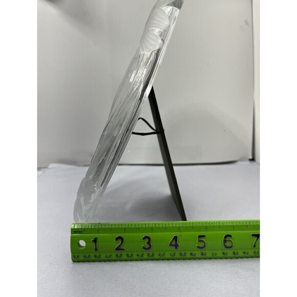 Crystal Clear Signature Frosted Hummingbirds Oval 4.5x6 Frame RIBBONED BACKSTAND - Picture 15 of 15